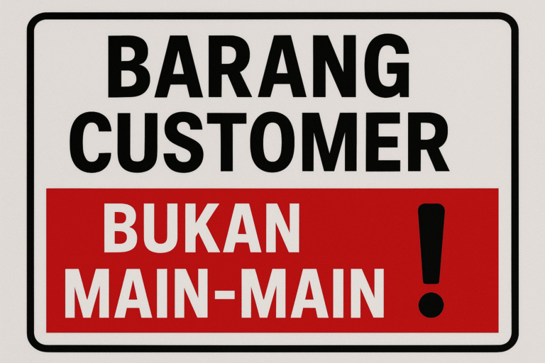 Barang Customer Bukan Main-Main
